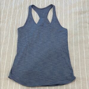 lululemon athletica Heathered Navy Racerback Tank